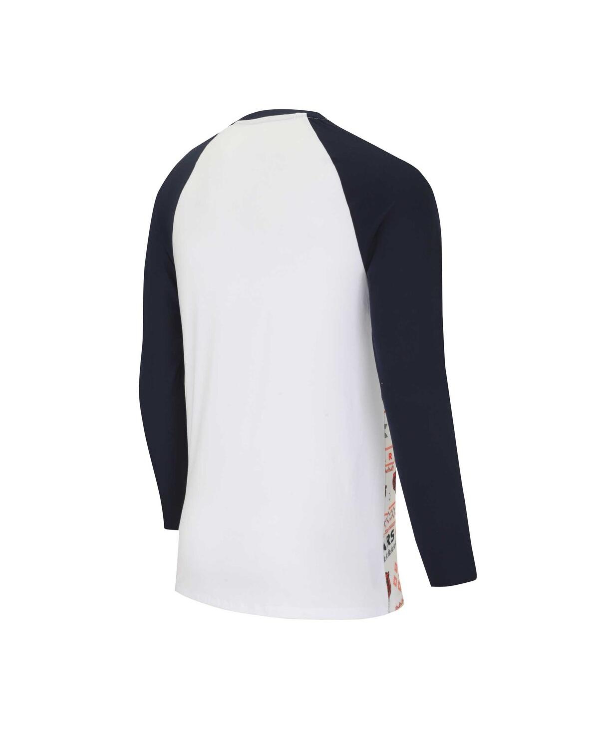 Men's Concepts Sport Navy Chicago Bears TinselRaglan Long Sleeve T-shirt and Pants Sleep Set - Navy