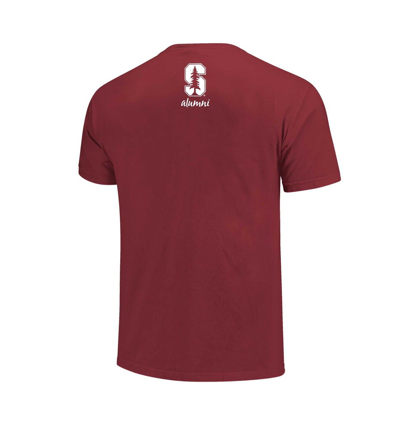 Мужская футболка Image One Cardinal Stanford Cardinal Nerd Nation Comfort Color — фото 3
