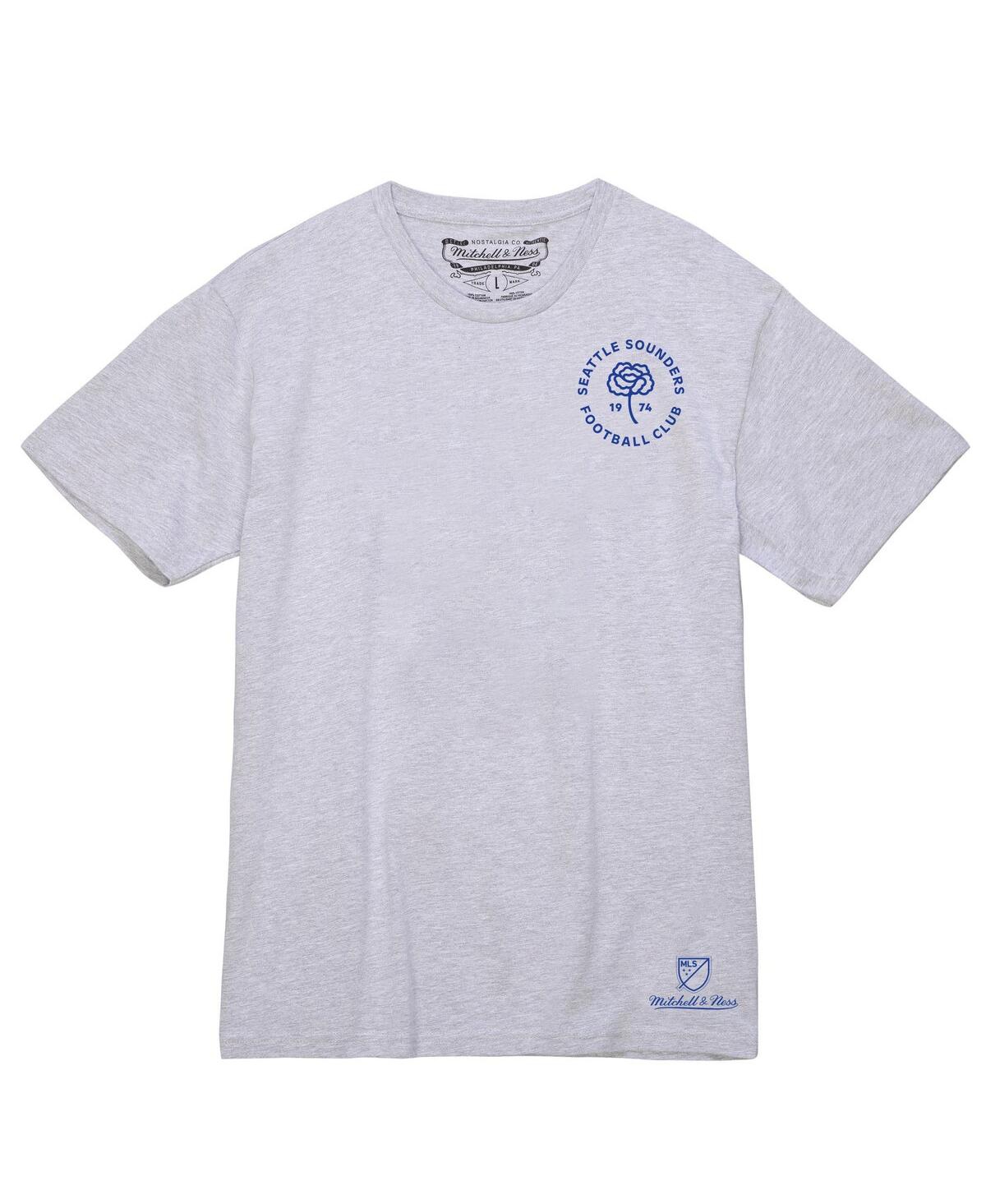 Men's Mitchell & NessSeattle Sounders Fc Carnation T-shirt - Heather Gray