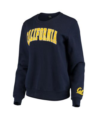 Women's Navy Cal Bears Campanile Pullover Sweatshirt