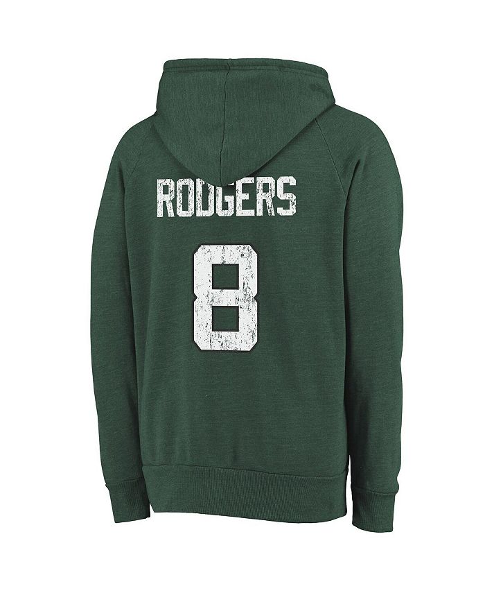 Majestic Men's Threads Aaron Rodgers Green Distressed New York Jets ...