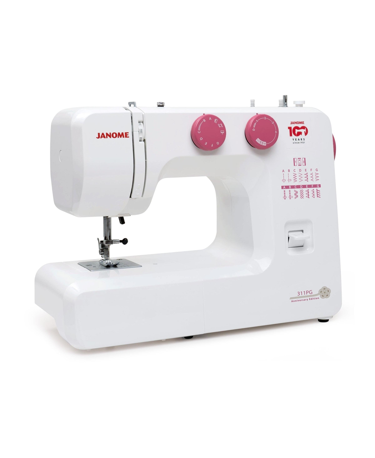 311PG 100th Anniversary Sewing Machine - White