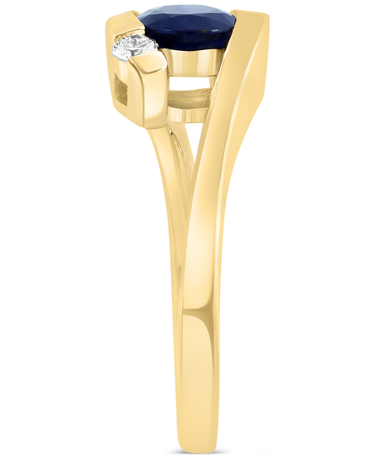 Effy Sapphire (1-3/8 ct. t.w.) & Diamond (1/20 ct. t.w.) Statement Ring in 14k Gold - 14K Gold