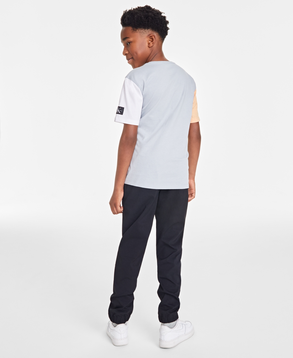 Shop Calvin Klein Big Boys Tech Jogger Pants In Black