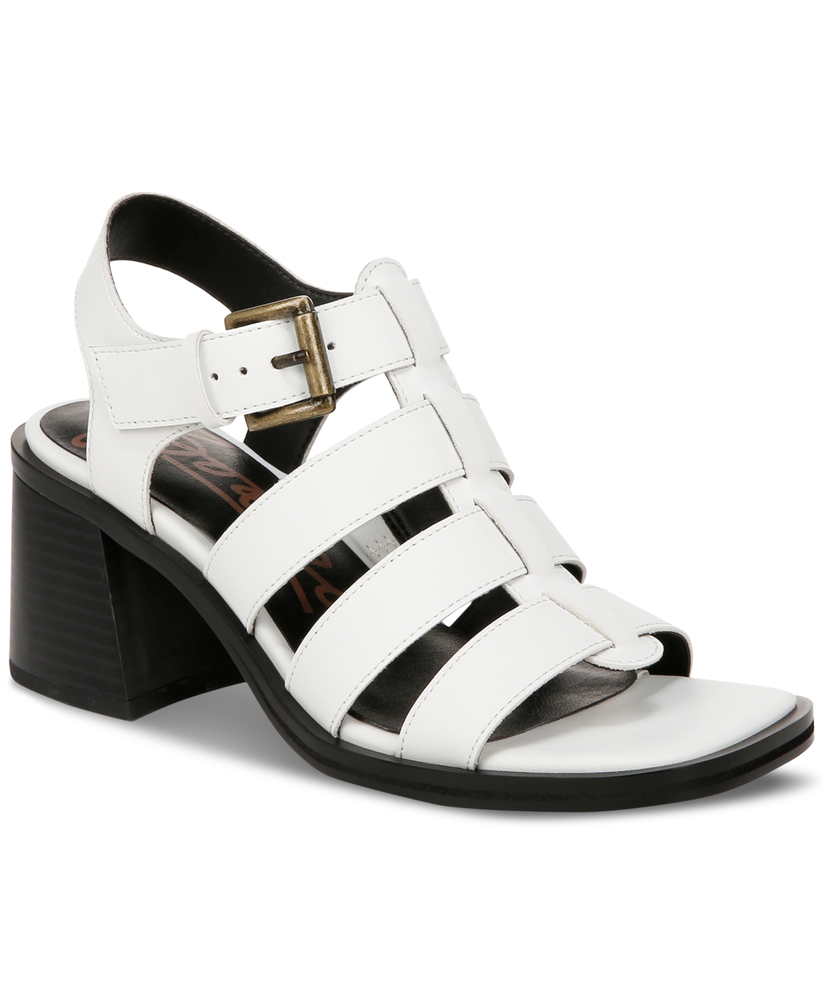 Shop Zodiac Women's Joleen Gladiator Block-heel Dress Sandals In White