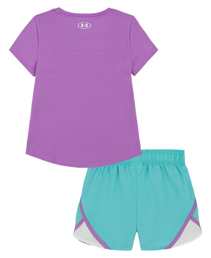 Under Armour Toddler Girls Awesome Microfiber Tshirt and Shorts Set