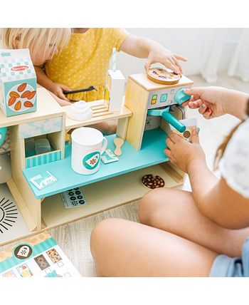Melissa & Doug Wooden Café Barista Coffee Shop (35 Pieces) - Childs Toy  Coffee Shop, Pretend Play Kitchen Sets For Kids Ages 3+ - FSC-Certified