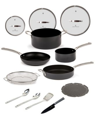 Forever Pans, 10 Piece Cookware Set with Lids and Utensils, Hard