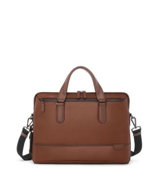 TUMI Men's Harrison Sycamore Slim Brief Leather Bag - Macy's