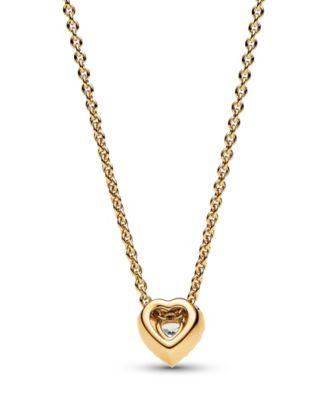 Timeless Sparkling Cubic Zirconia Heart Collier Necklace