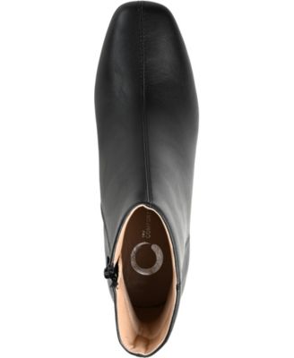 Women's Kelssa Wide Width Square Toe Kitten Heel Dress Booties