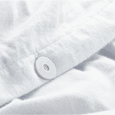 90" x 90"Bare Home Cotton Flannel Full/Queen Duvet Cover Set