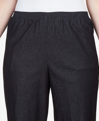 Classics Denim Pull-On Straight-Leg Pants