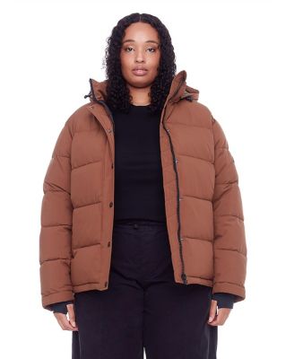 Plus Size Forillon Short Quilted Puffer Jacket