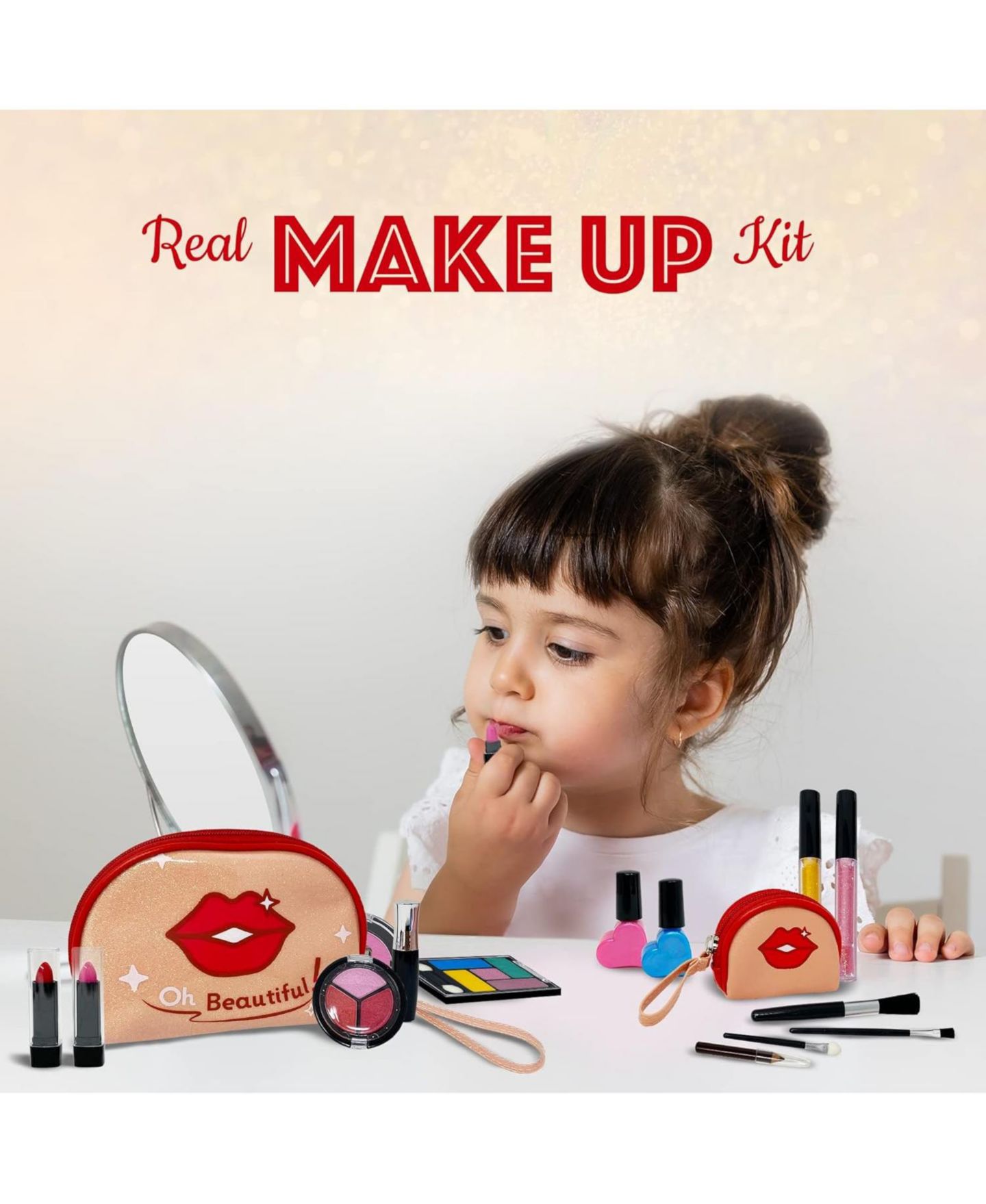 Детские игрушки The New York Doll Collection Washable 16-Piece Makeup Kit, Ages 6+, цвет: Assorted Pre-Pack — фото 7