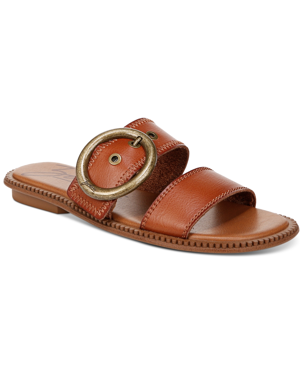 Shop Zodiac Women's Frida Buckled Two-band Slide Sandals In Brown