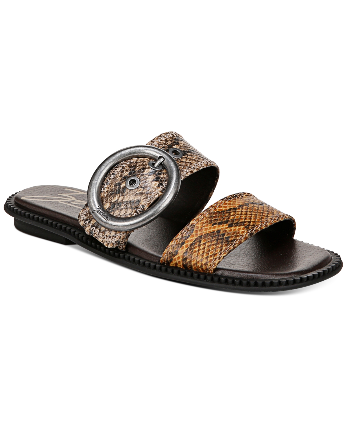 Shop Zodiac Women's Frida Buckled Two-band Slide Sandals In Brown Multi
