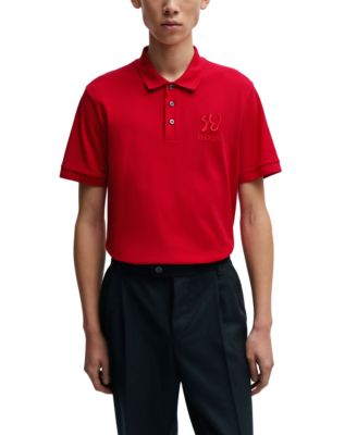 BOSS Kidswear logo-print cotton short set - Red