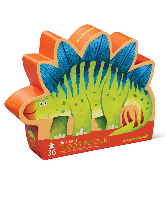 Crocodile Creek Dino Land Shaped Box Floor Puzzle, 36 PC Macy's