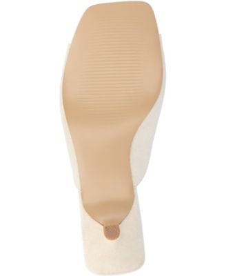 Women's Larna Square Toe Slip On Kitten Heels