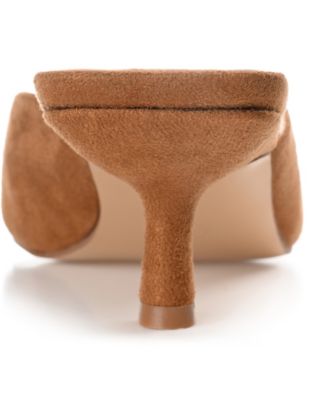 Women's Larna Square Toe Slip On Kitten Heels