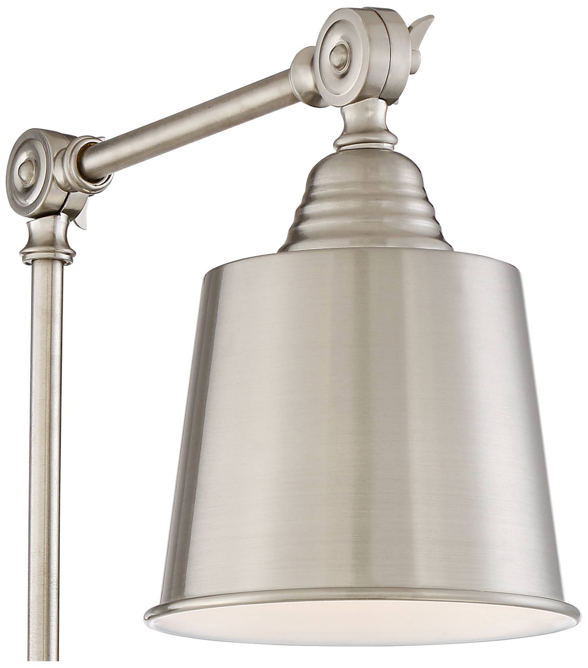 Mendes Modern Industrial Adjustable Swing Arm Wall Lamps with Cord Set of 2 Brushed Nickel Plug In Light Fixture Dimmable Metal Shade Bedroom Bedside