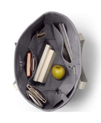 Large Solid Color 5 Pocket Open Top Canvas Tote Bag