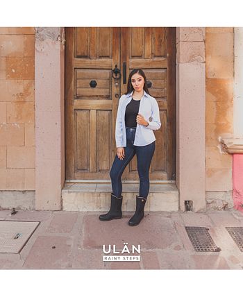 Ulan Women s Fabric Touch Rain Boots By Ulan Macy s