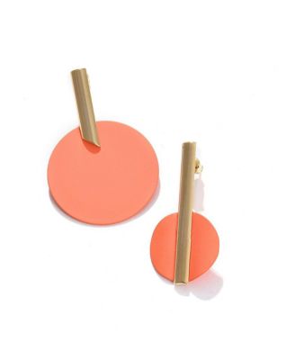 Women's Blue  Embellished Circular Drop Earrings