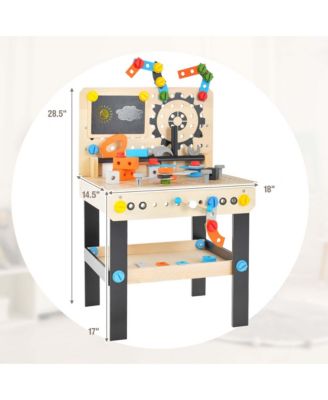 Kids Tool Bench, Pretend Play Workbench with Tools Set & Realistic Accessories