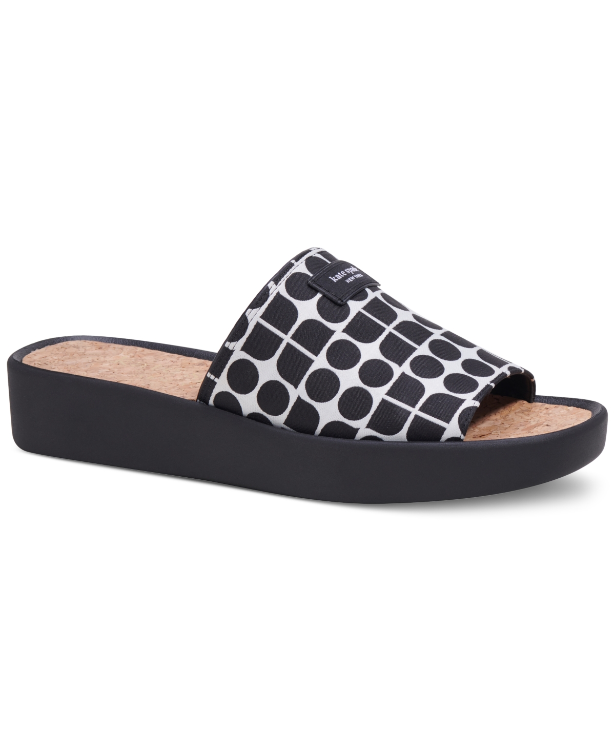 Women's Spree Slide Flat Sandals - Cream, Black