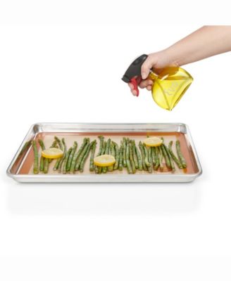 Holds 6-ounces Glass Oil Sprayers, Non-Aerosol for Olive Oil, Cooking Oils, and Vinegars, Set of 2