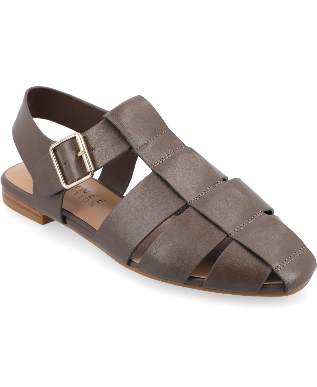 JOURNEE COLLECTION WOMEN'S CAILINNA CAGED FLATS 