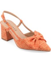 Orange wide shop width heels