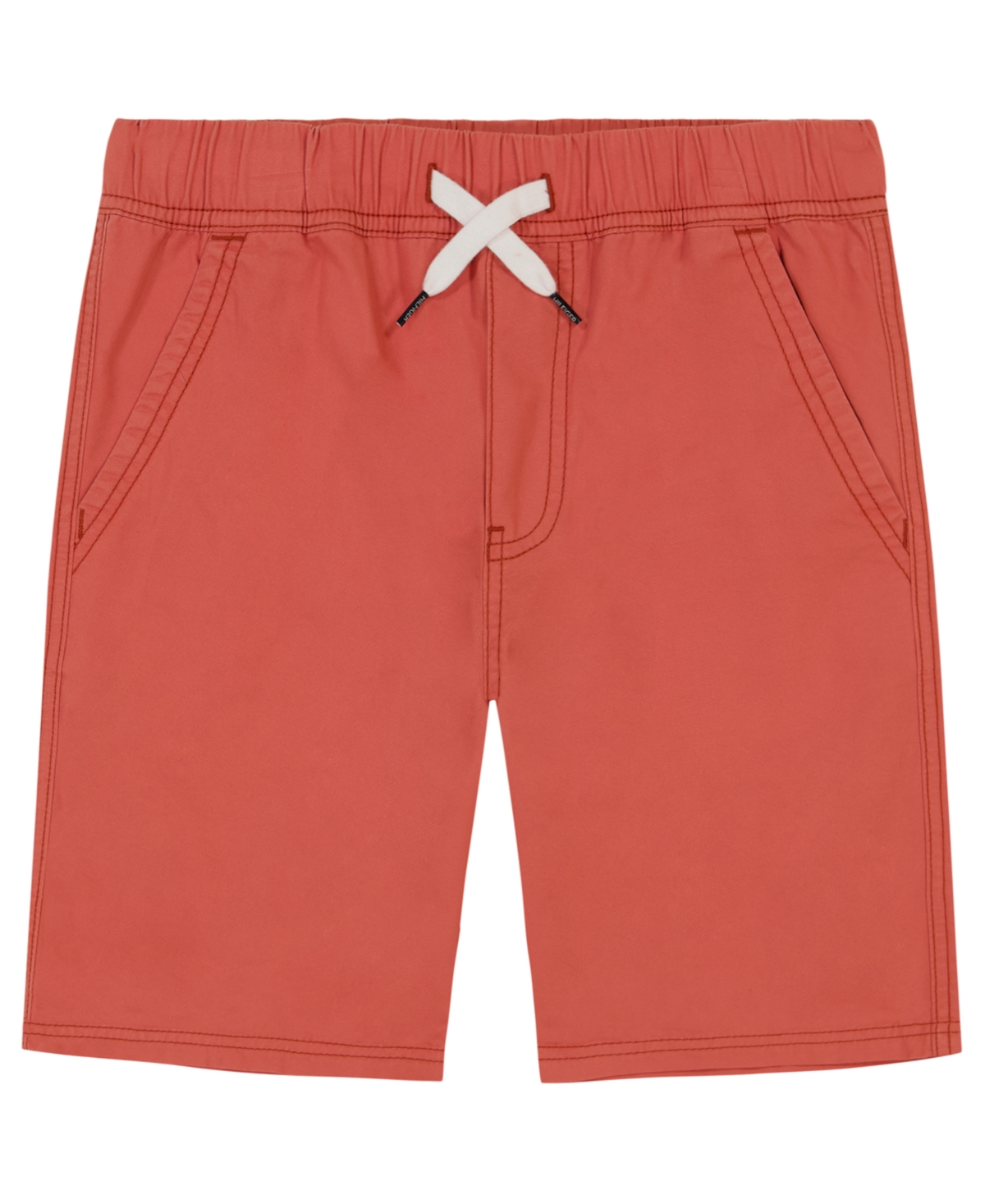 Shop Tommy Hilfiger Toddler Boys Tommy Pull-on Shorts In Sangria