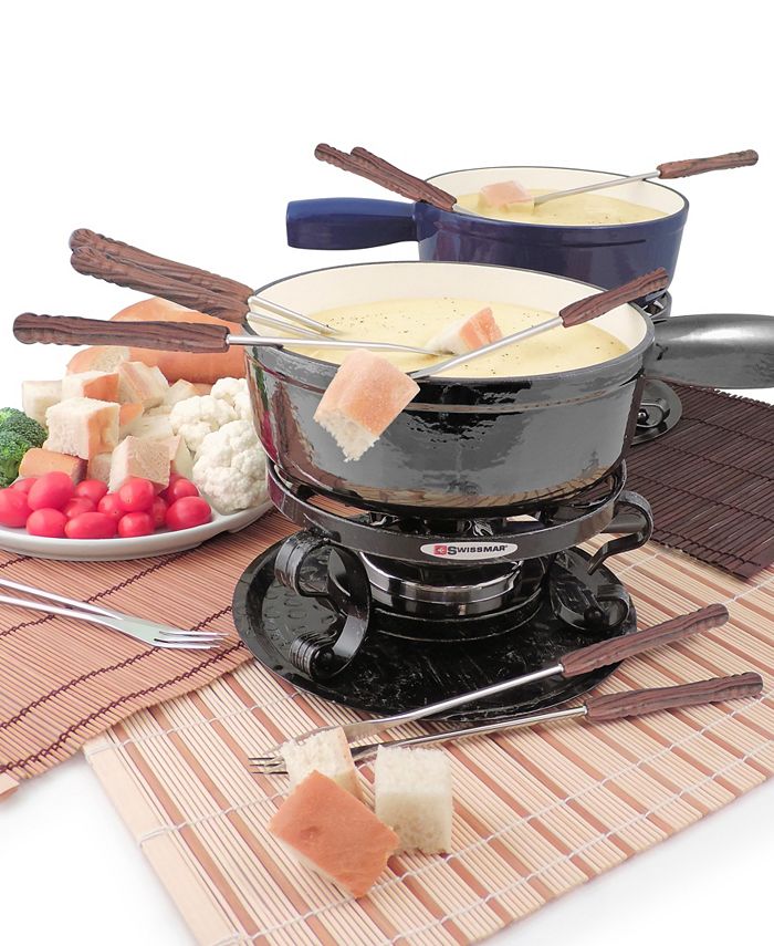 SWISSMAR Lugano 9 Piece Cast Iron Fondue Set Macy's