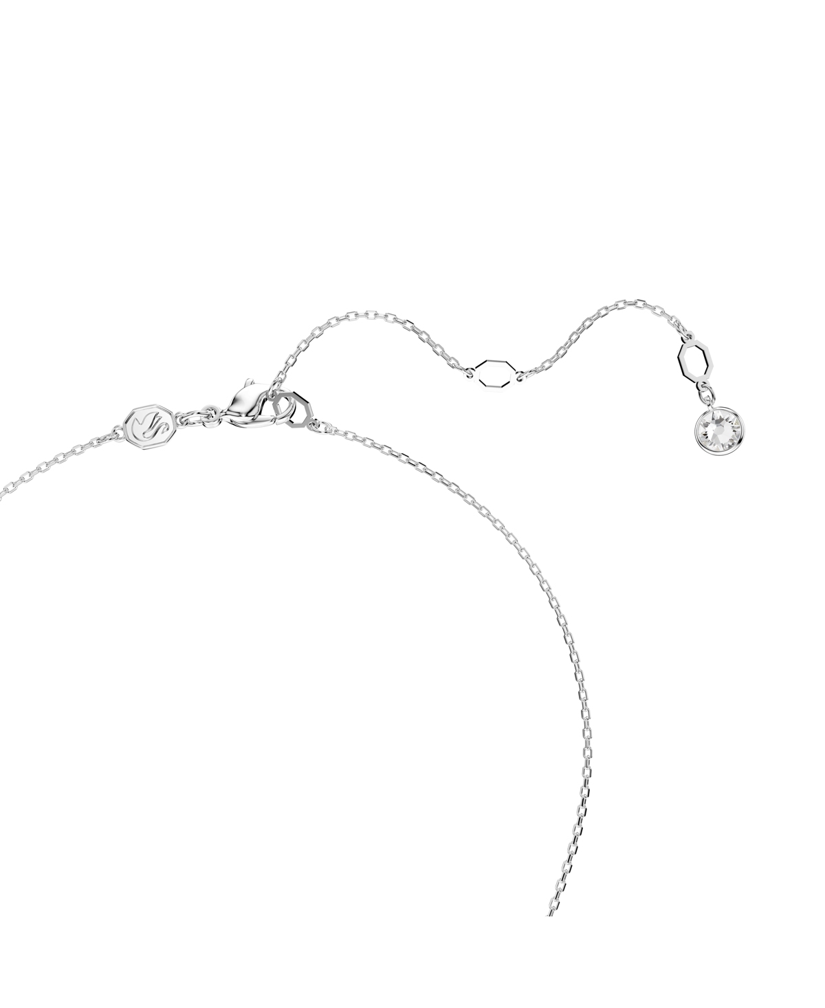 Swarovski White, Rhodium Plated or Gold-Tone or Rose-Gold Tone Meteora Pendant Necklace