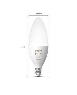 E12 Bluetooth 50W Smart LED Bulb - White and Color Ambiance