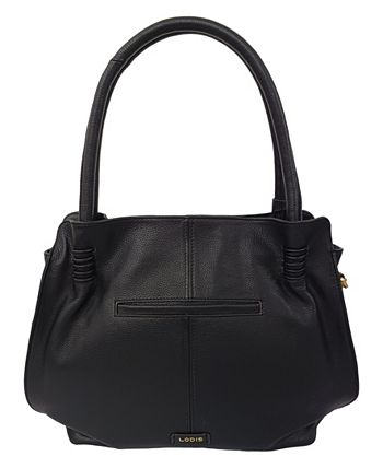 Lodis black leather tote discount