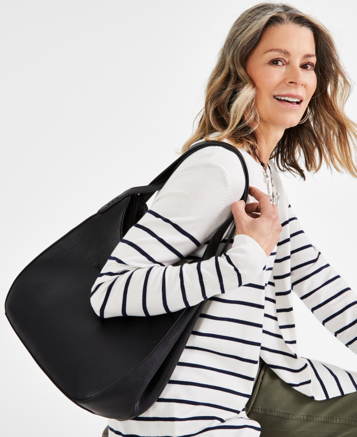 Style & Co Whip-Stitch Soft 4-Poster Tote, Created for Macy's