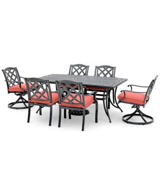 Wythburn Mix and Match Lattice Outdoor Swivel Chair, Created for Macy's