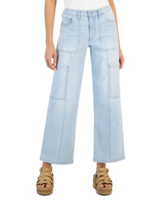 Celebrity Pink Juniors' Wide-Leg Cargo Jeans Macy's