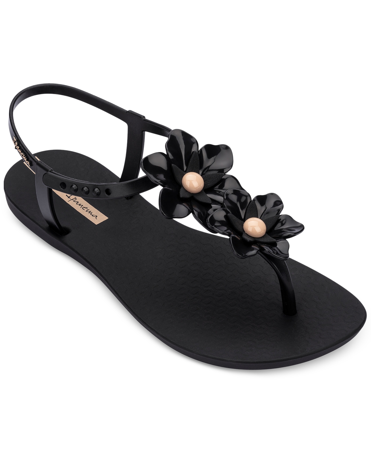 Ipanema Class Duo Flower Fem Sandals In Black