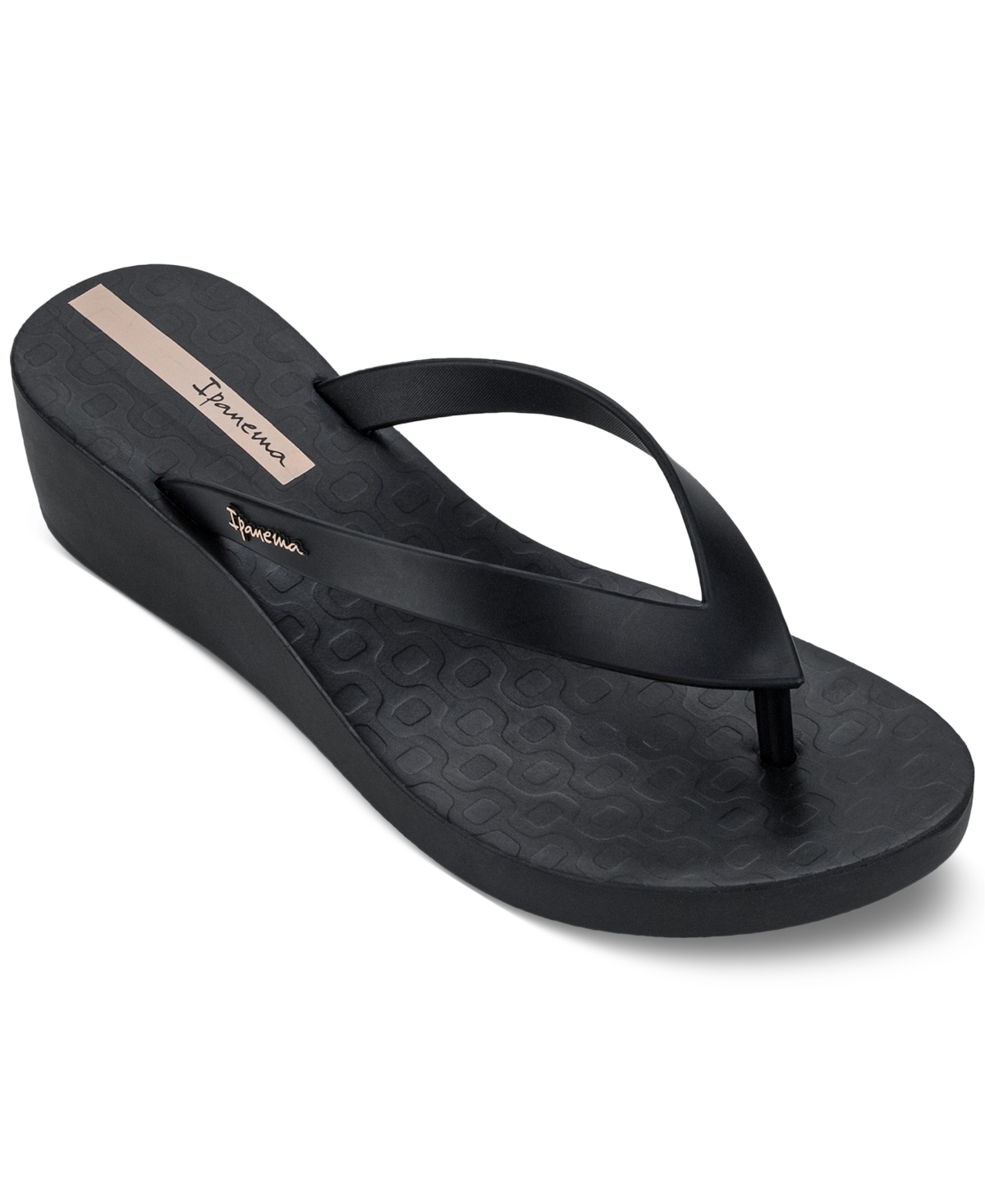 Ipanema Selfie Wedge Flatform Sandals In Black