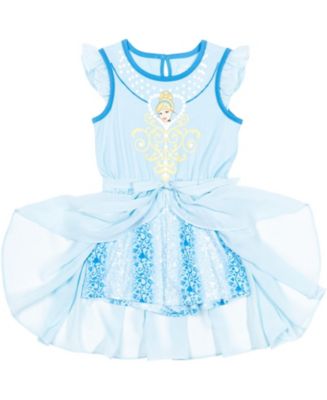 Disney Princess Girls Romper With Skirt Overlay Toddler |Child - Macy's