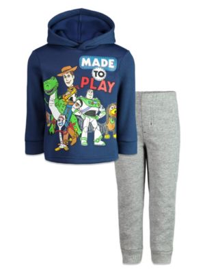 Little Boys Boys(2T-6) Disney Pixar Woody Buzz Lightyear Forky Fleece Hoodie and Jogger Pants Outfit Set