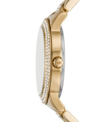 Women's Tibby Three-Hand Gold-Tone Stainless Steel Watch 34mm and Bracelet Gift Set