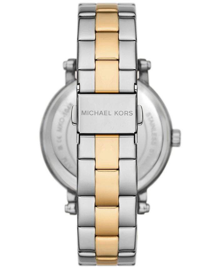 Michael Kors Women's Corey Three-Hand Two-Tone Stainless Steel Watch ...