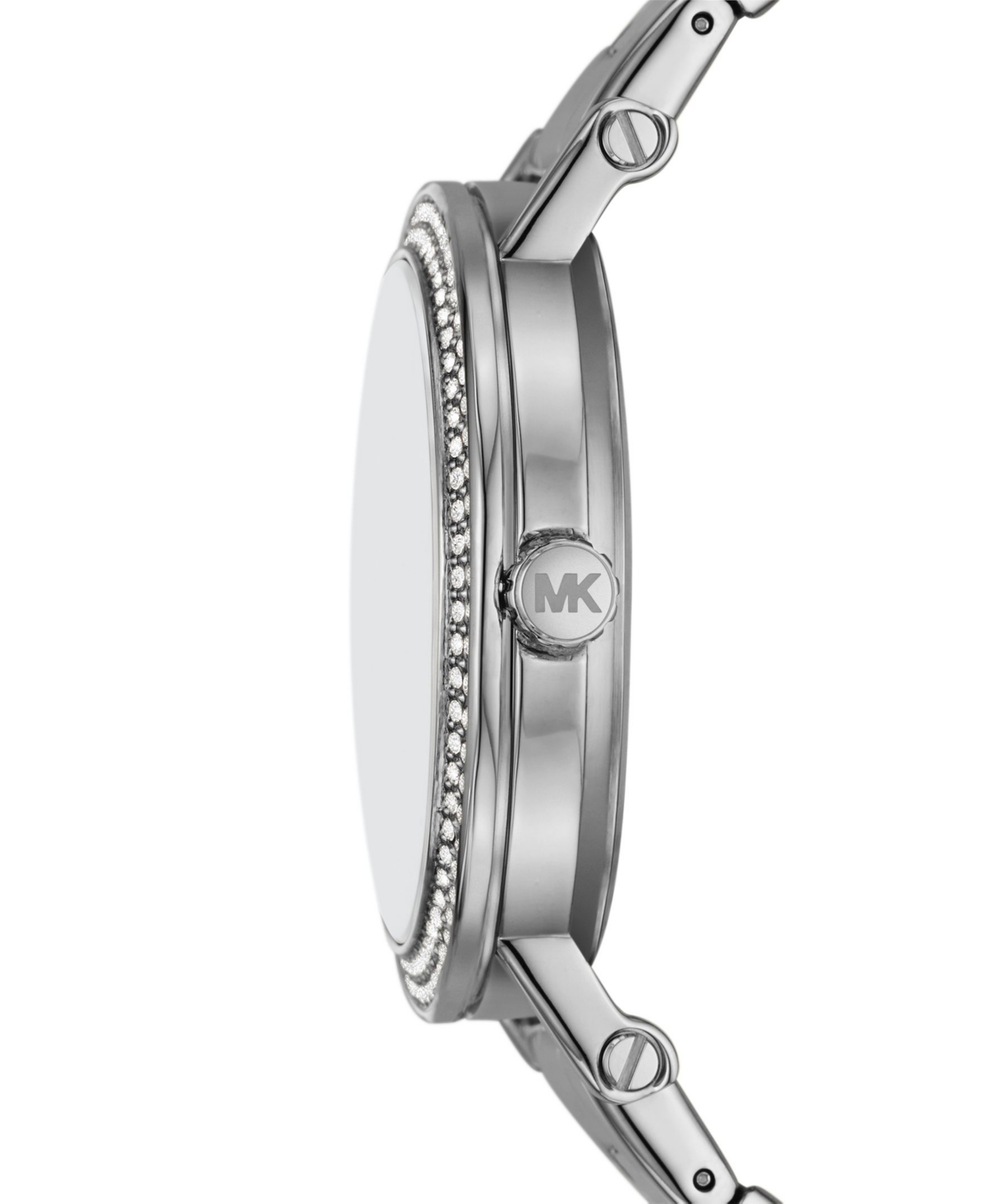 Michael Kors Women's Corey Three-Hand Silver-Tone Stainless Steel Watch 38mm - Silver-Tone