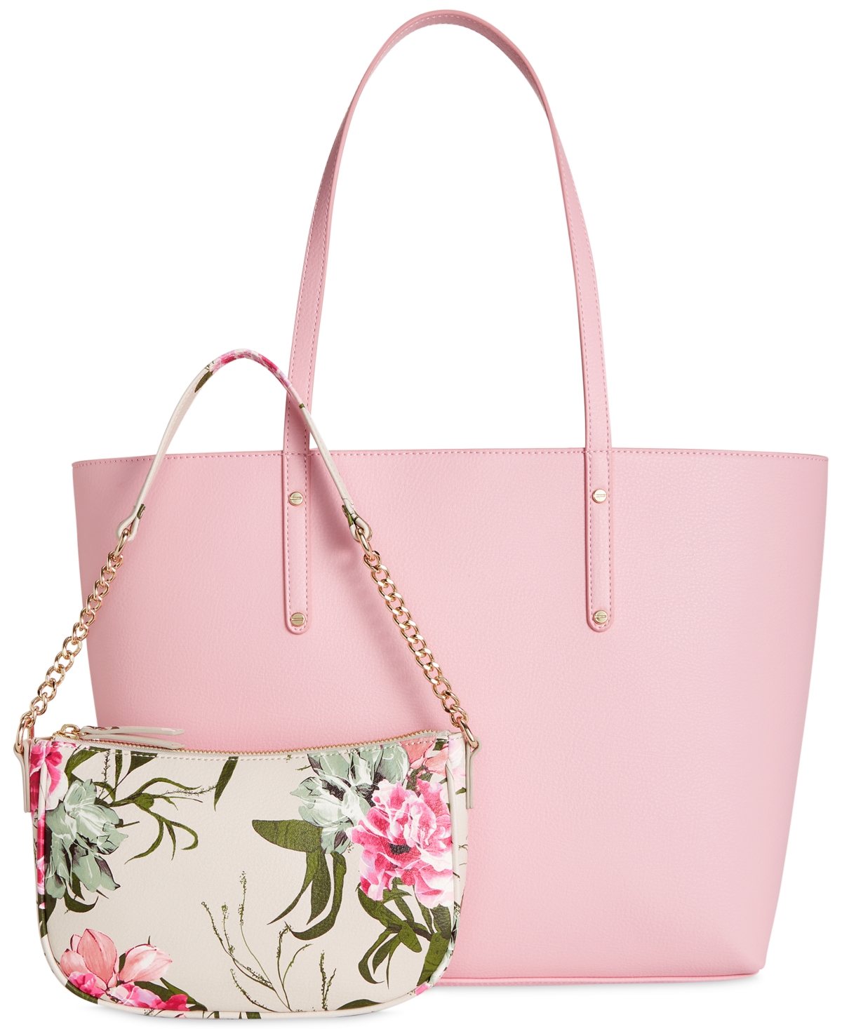 Inc International Concepts Zoiey 2-1 Tote, Created For Macy's In Pink Quartz,mia